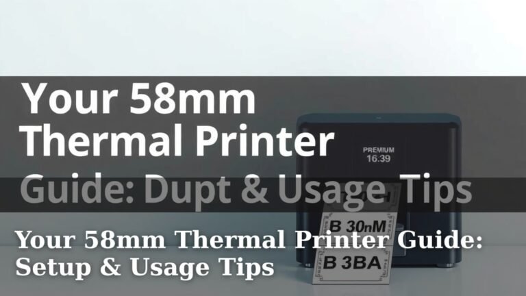 Your 58mm Thermal Printer Guide: Setup & Usage Tips