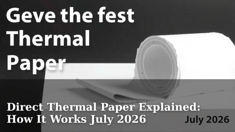Direct Thermal Paper Explained: How It Works July 2026