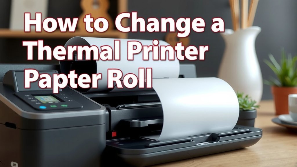 Replacing Your Thermal Printer Paper Roll