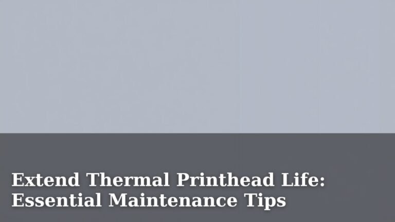 Extend Thermal Printhead Life: Essential Maintenance Tips