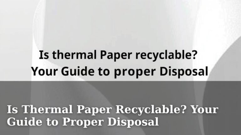Is Thermal Paper Recyclable? Your Guide to Proper Disposal