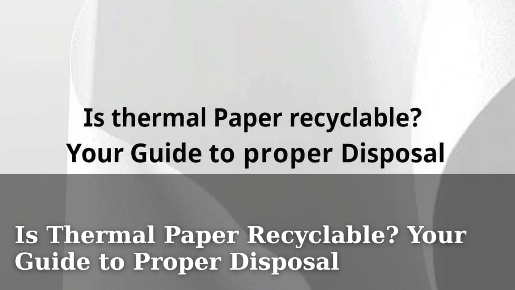 Is Thermal Paper Recyclable? Your Guide to Proper Disposal