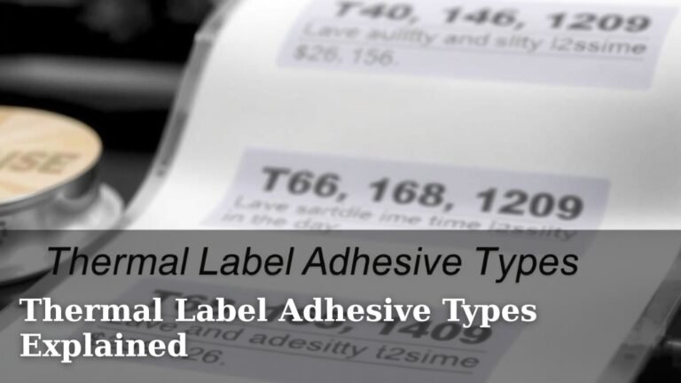 Thermal Label Adhesive Types Explained