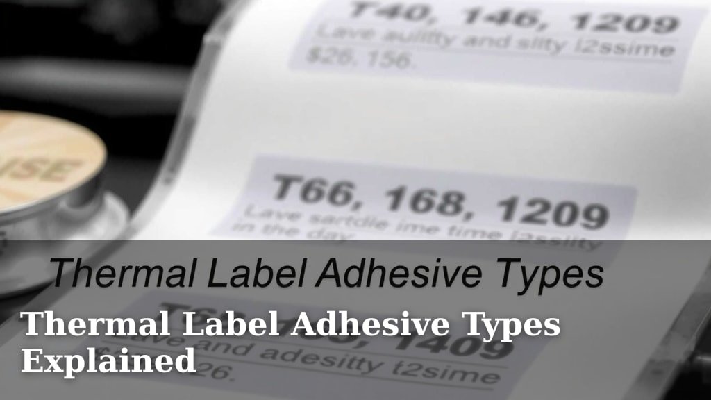 Thermal Label Adhesive Types Explained