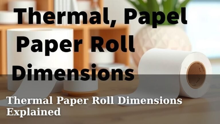 Thermal Paper Roll Dimensions Explained