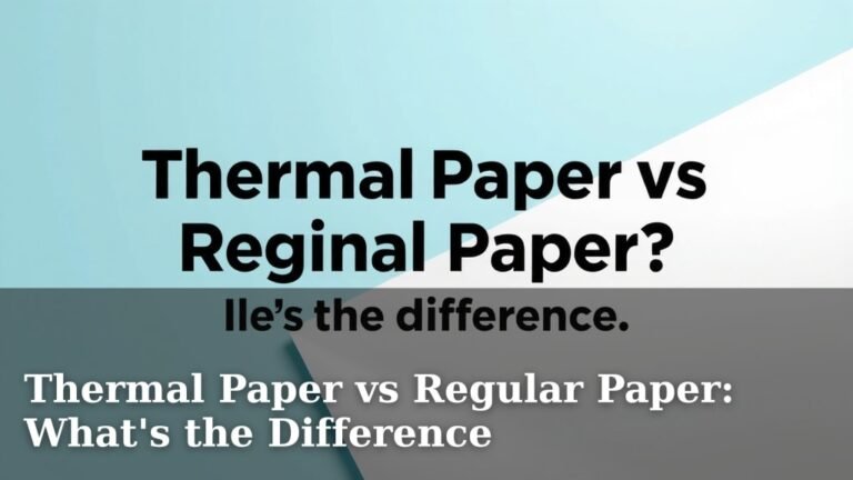 Thermal Paper vs Regular Paper: What's the Difference