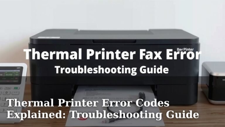 Thermal Printer Error Codes Explained: Troubleshooting Guide