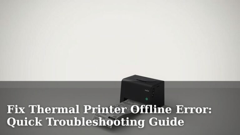Fix Thermal Printer Offline Error: Quick Troubleshooting Guide
