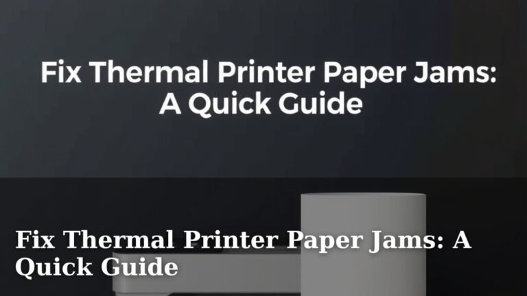 Fix Thermal Printer Paper Jams: A Quick Guide