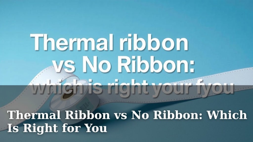 Thermal Ribbon vs No Ribbon: Which Is Right for You