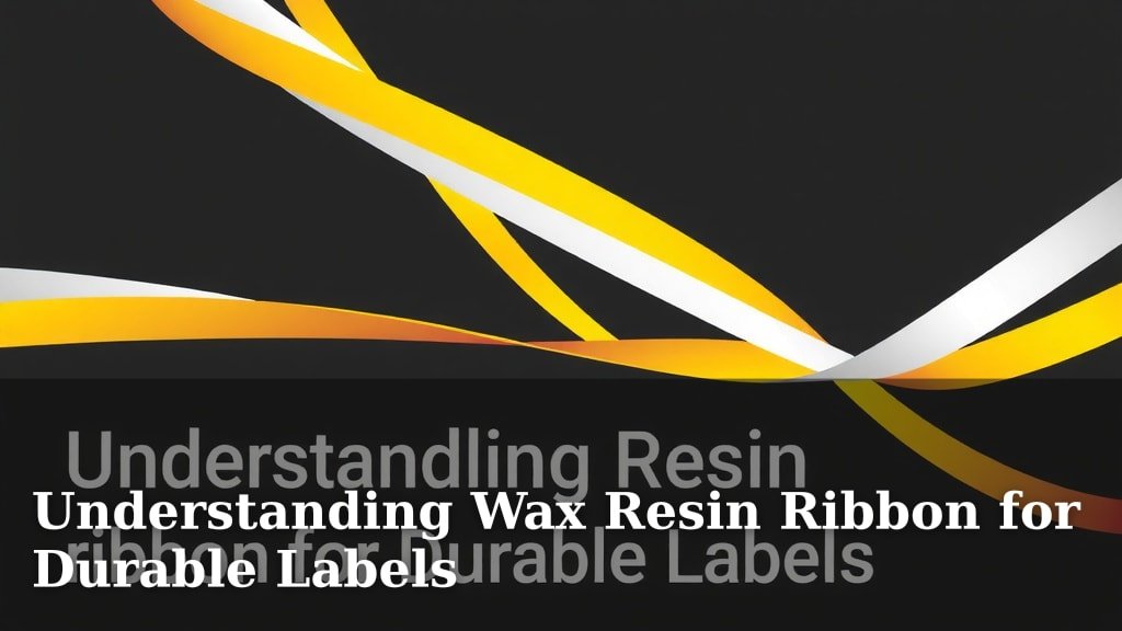 Understanding Wax Resin Ribbon for Durable Labels