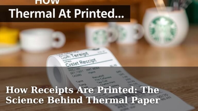 How Receipts Are Printed: The Science Behind Thermal Paper