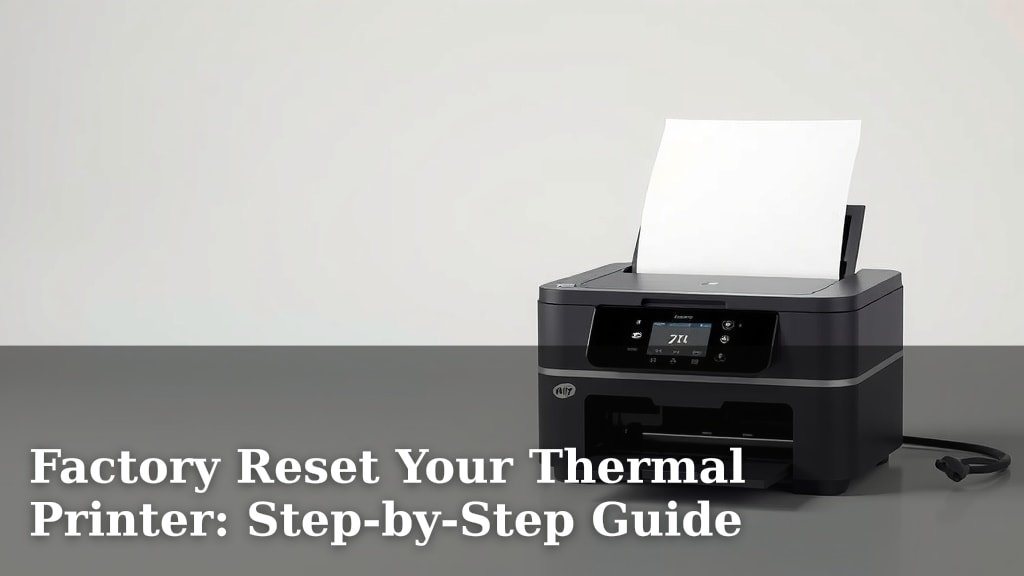 Factory Reset Your Thermal Printer: Step-by-Step Guide