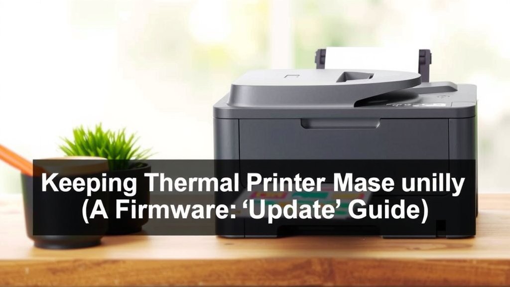 Keeping Your Thermal Printer Running Smoothly: A Firmware Update Guide