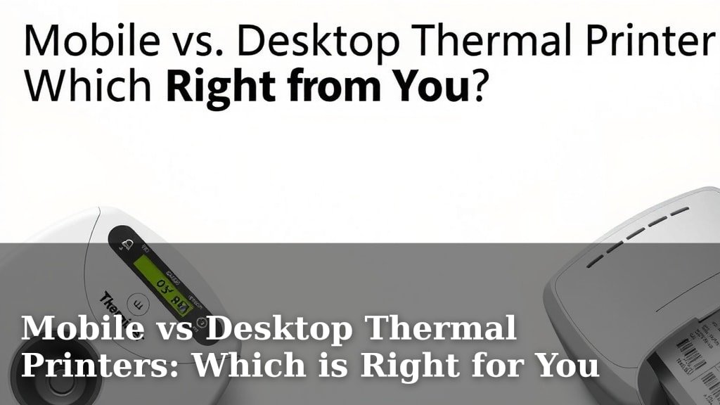 Mobile vs Desktop Thermal Printers: Which is Right for You