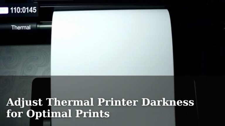Adjust Thermal Printer Darkness for Optimal Prints