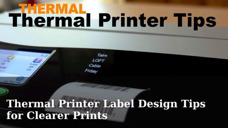 Thermal Printer Label Design Tips for Clearer Prints