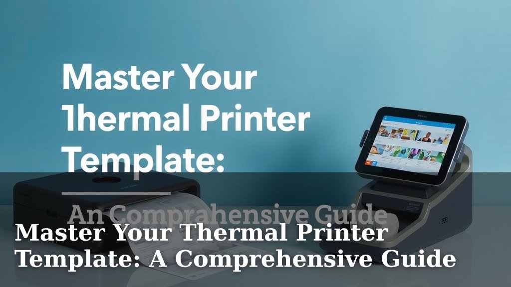 Master Your Thermal Printer Template: A Comprehensive Guide